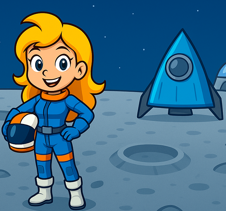 Luna Lands title background